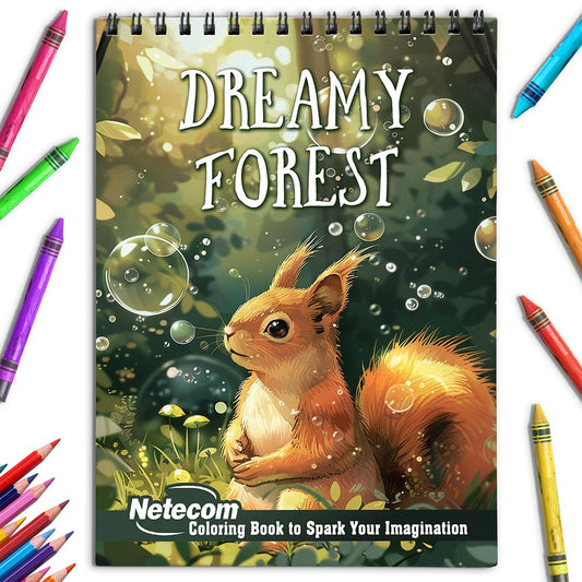 Netecom Dreamy Forest Coloring Book for Adults