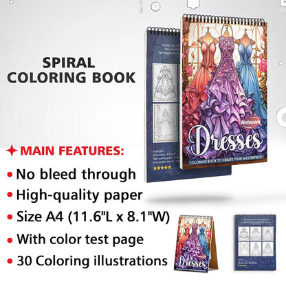 Netecom Dress Coloring Sheets for Adults