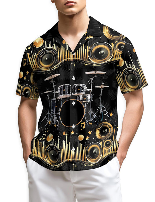 Netecom Drum Hawaiian Shirt for Men