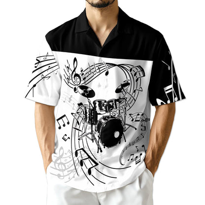 Netecom Drums For Music Hawaiian Shirt for Men