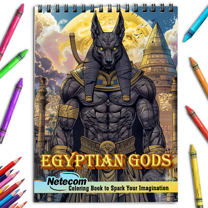 Netecom Egyptian Gods Coloring Book for Adults