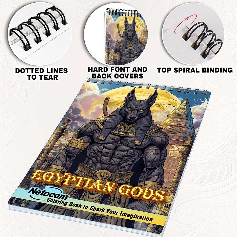 Netecom Egyptian Gods Coloring Pages for Adults