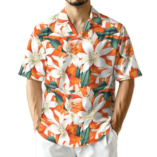 Netecom Floral Hawaiian Shirt for Men