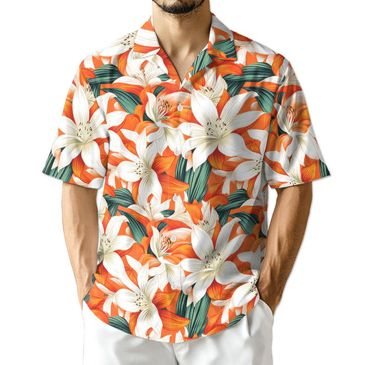 Netecom Floral Hawaiian Shirt for Men
