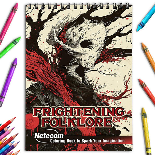 Netecom Frightening Folklore Coloring Book for Adults