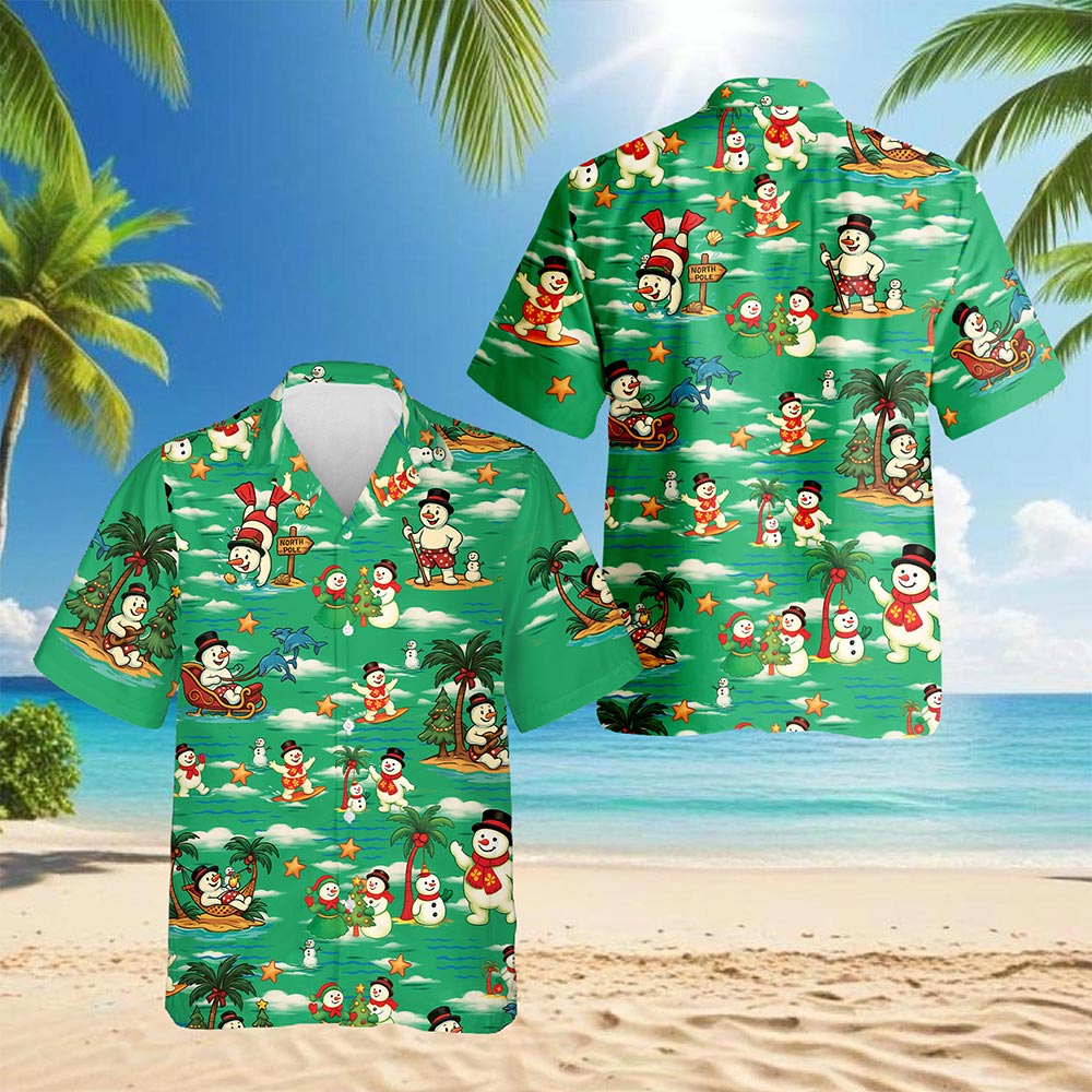 Netecom Funny Santa Claus Surfing Hawaiian Shirt for Men Women, Christmas in July Summer Beach Aloha Button Down Shirts, S-5XL