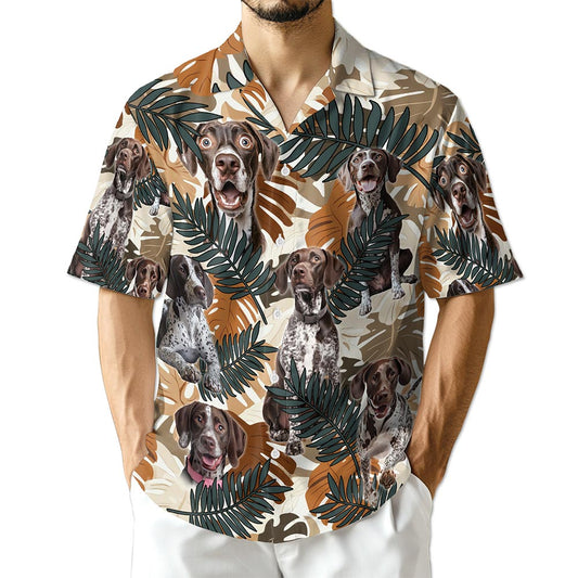 Netecom German Shorthaired Pointer Hawaiian Shirt for Men