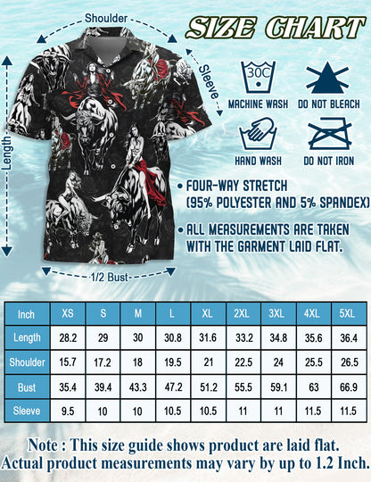 Netecom Girl Riding Bull Hawaiian Shirt for Men, Button Down Summer Beach Short Sleeve, S-5XL