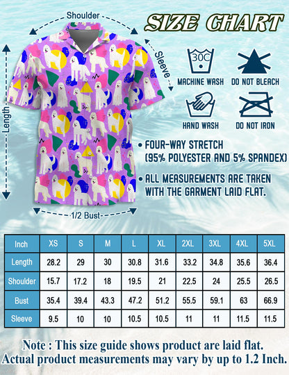 Netecom Goldendoodles Hawaiian Shirt for Men, Retro Style, Button Down Summer Beach Short Sleeve, S-5XL