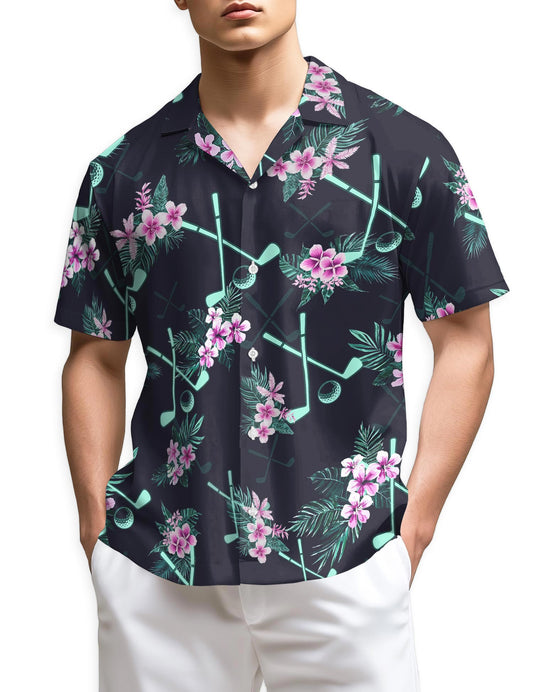 Netecom Golf Hawaiian Shirt for Men