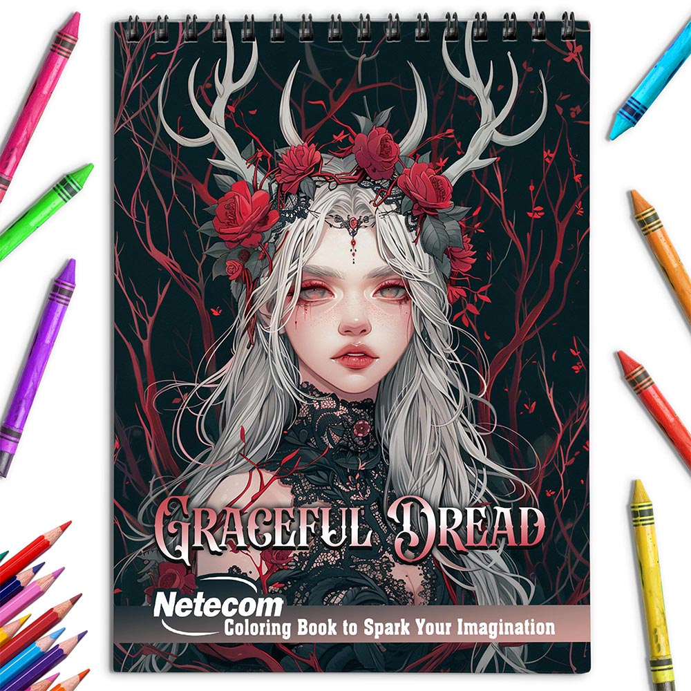 Netecom Graceful Dread Coloring Book for Adults