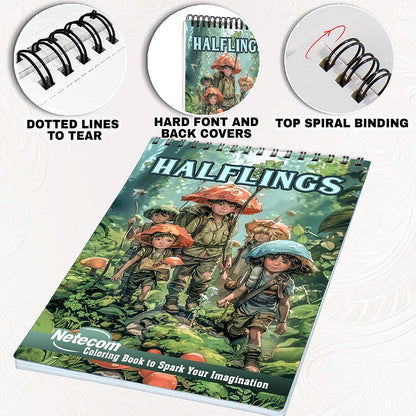Netecom Halflings Coloring Pages for Adults