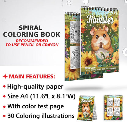 Netecom Hamster Coloring Sheets for Adults