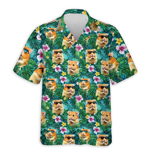 Netecom Hamster Tropical Hawaiian Shirt for Men