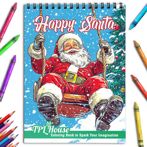 Netecom Happy Santa Coloring Book for Adult