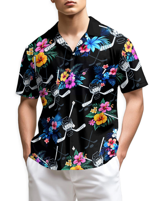 Netecom Hockey Hawaiian Shirt for Men