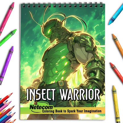 Netecom Insect Warrior Coloring Book for Adults