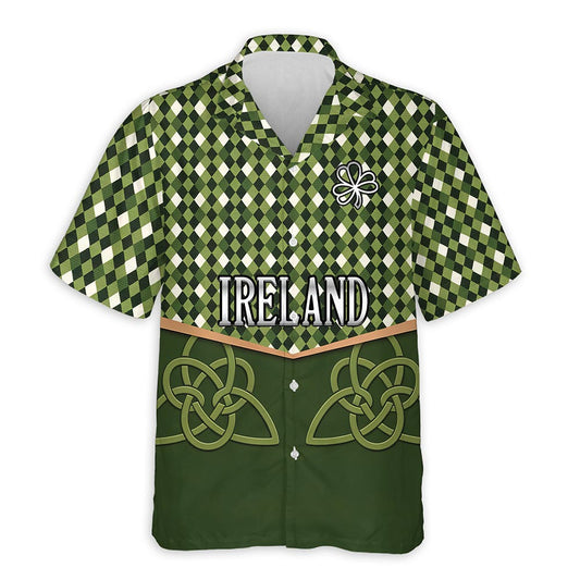 Netecom Ireland St Patrick's Day Hawaiian Shirt for Men