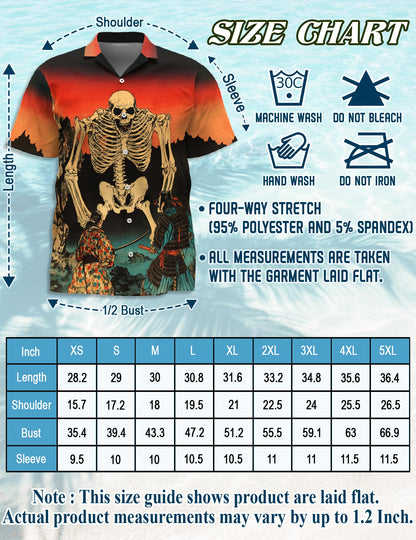 Netecom Japanese Aesthetic Ukiyoe Hawaiian Shirt for Men, Traditional Art Style, Button Down Summer Beach Short Sleeve, S-5XL