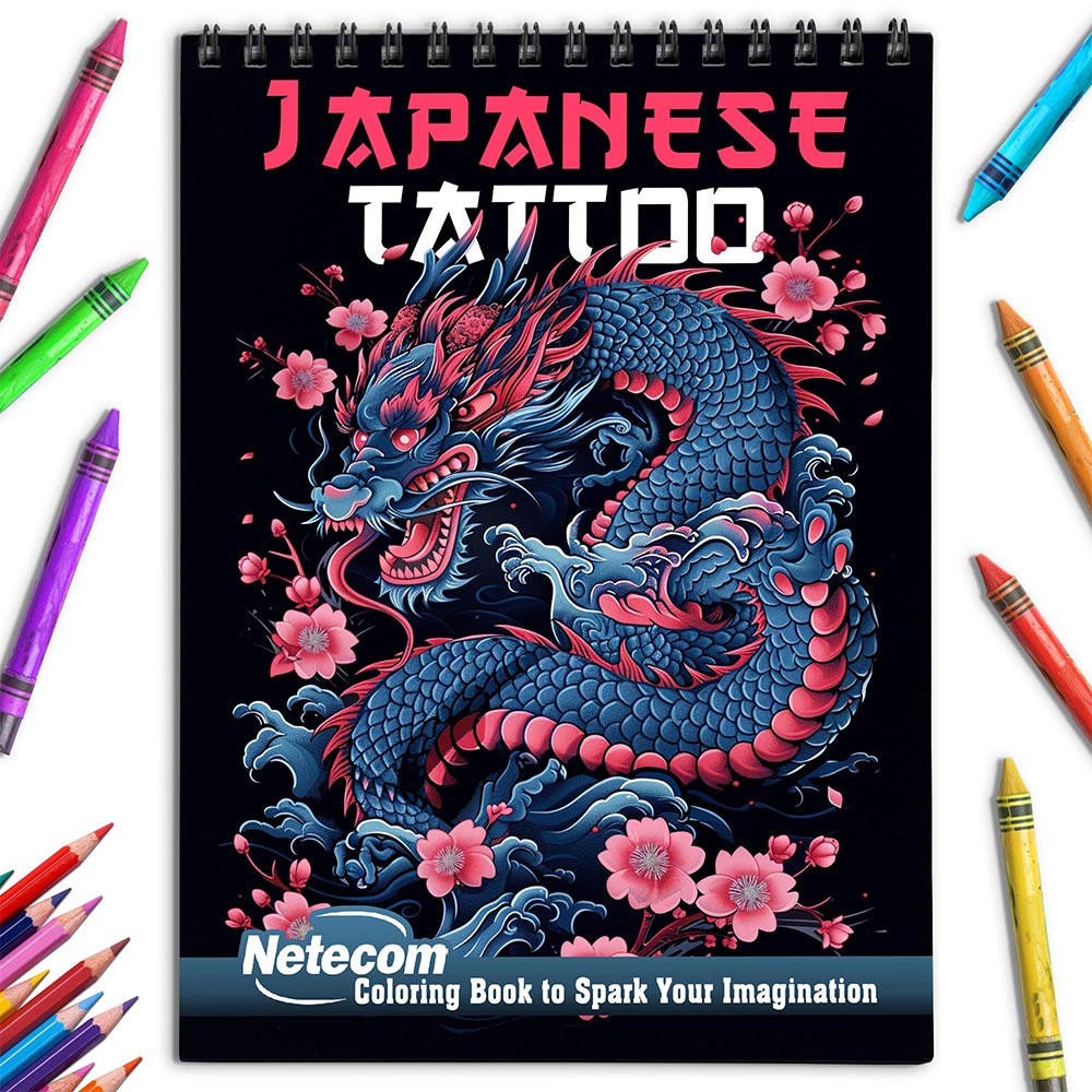 Netecom Kawaii Pirate Coloring Book for Adults