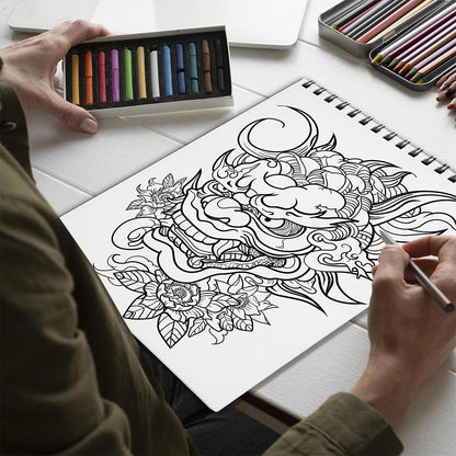 Netecom Kawaii Pirate Spiral Bound Coloring Book for Adults
