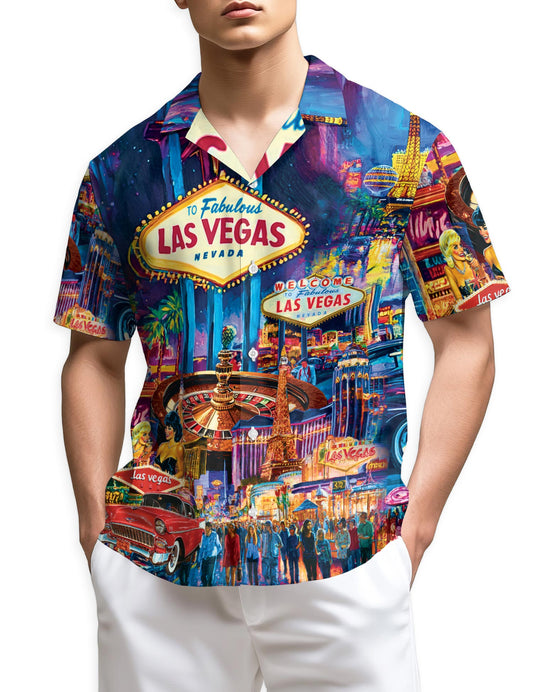 Netecom Las Vegas Hawaiian Shirt for Men