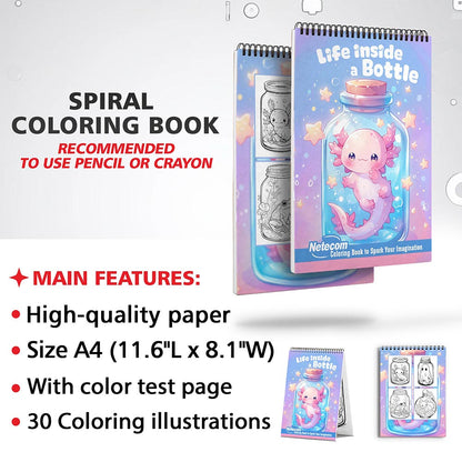 Netecom Life Inside A Bottle Coloring Sheets for Adults