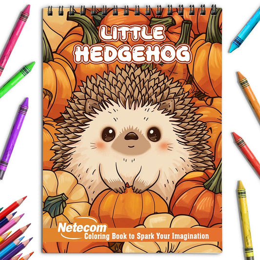 Netecom Little Hedgehog Coloring Book for Adults
