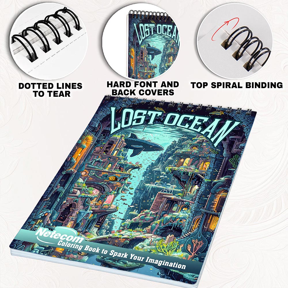 Netecom Lost Ocean Coloring Pages for Adults