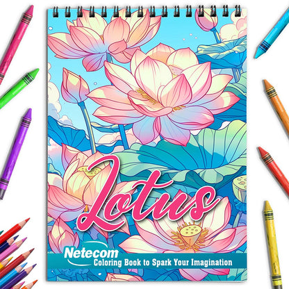 Netecom Lotus Coloring Book for Adults