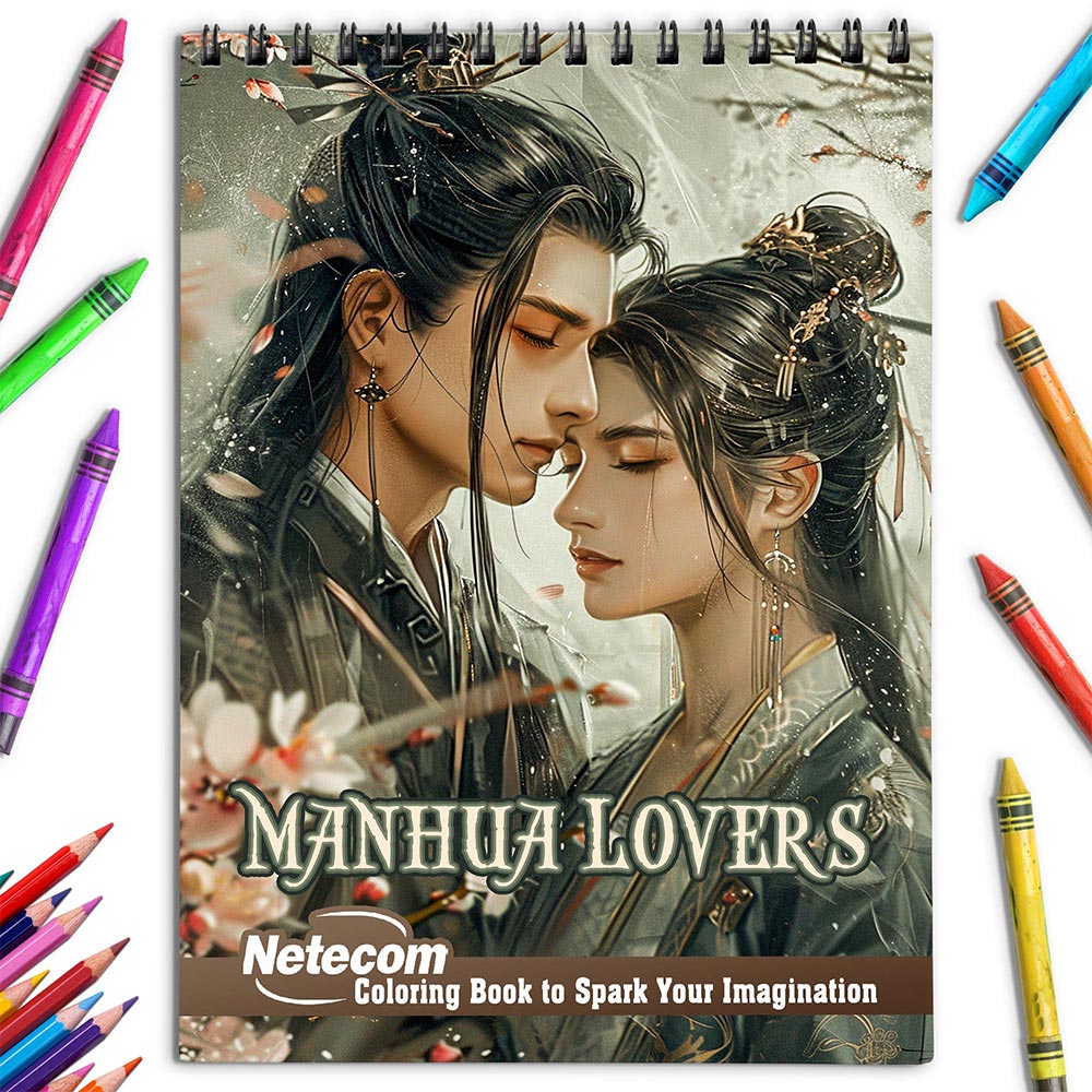 Netecom Manhua Lovers Coloring Book for Adults