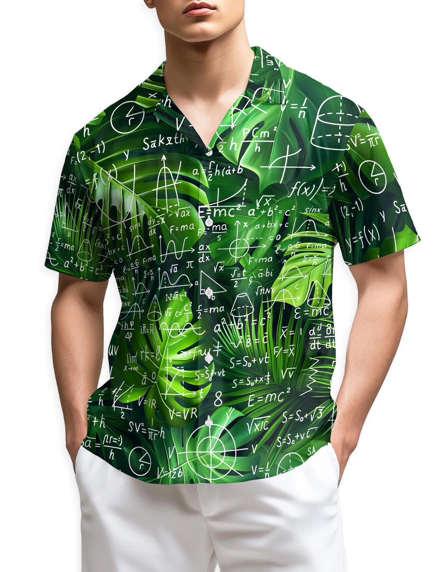 Netecom Math Hawaiian Shirt for Men