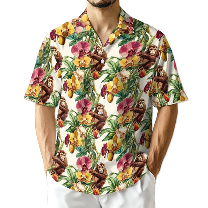Netecom Monkey Hawaiian Shirt for Men