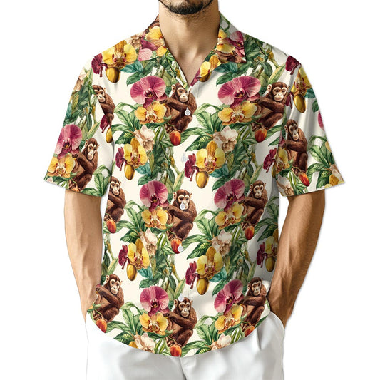Netecom Monkey Hawaiian Shirt for Men
