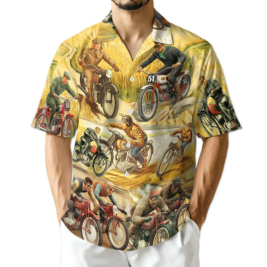 Netecom Motorcycles Hawaiian Shirt for Men