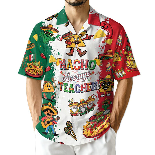 Netecom Nacho Average Teacher Hawaiian Shirt for Men