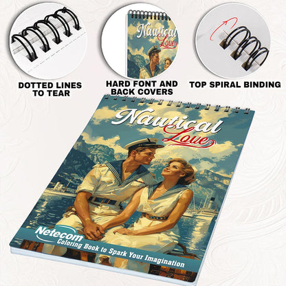 Netecom Nautical Love Coloring Pages for Adults