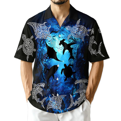 Netecom Ocean World Hawaiian Shirt for Men