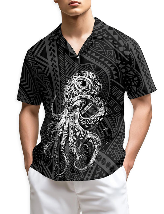Netecom Octopus Hawaiian Shirt for Men