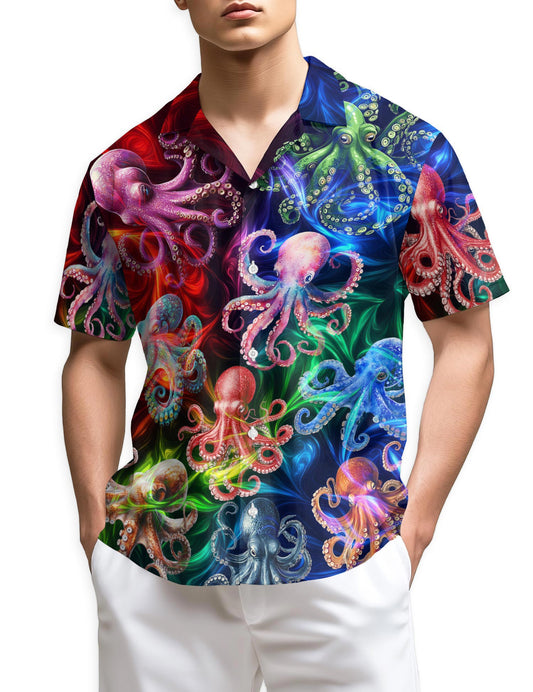 Netecom Octopus Hawaiian Shirt for Men
