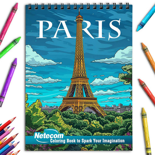 Netecom Paris Coloring Book for Adults