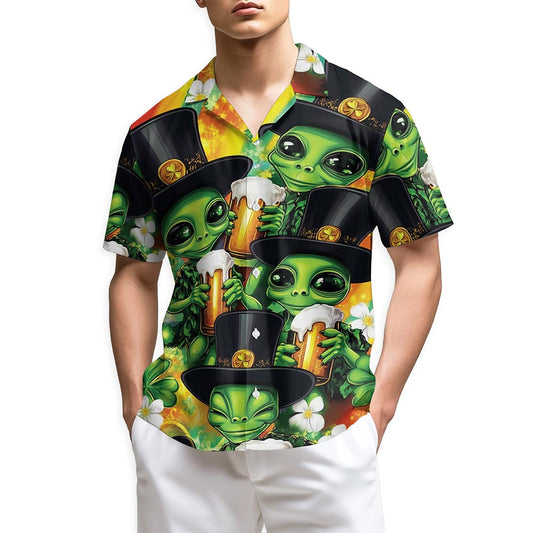 Netecom Patrick Alien Hawaiian Shirt for Men