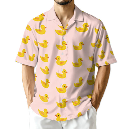 Netecom Pink Duck Hawaiian Shirt for Men