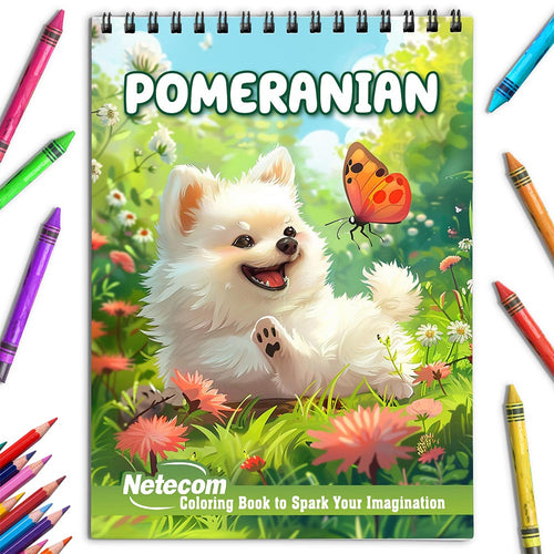 Netecom Pomeranian Coloring Book for Adults