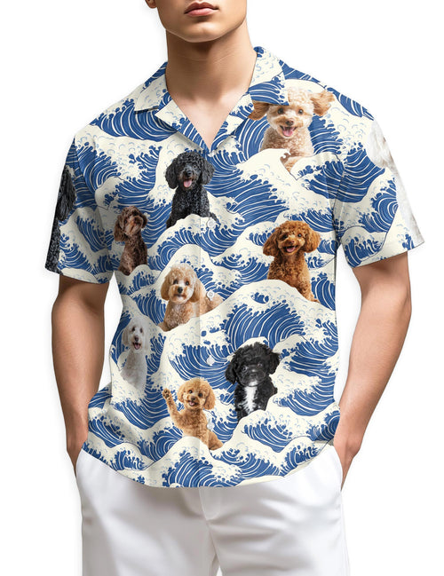 Netecom Poodle Hawaiian Shirt for Men