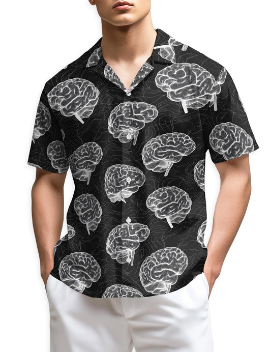 Netecom Psychology Pattern Hawaiian Shirt for Men