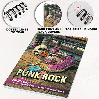 Netecom Punk Rock Coloring Pages for Adults