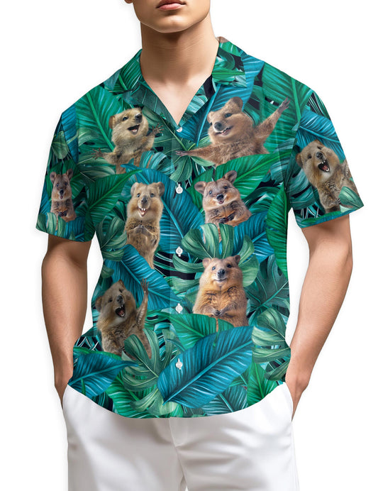 Netecom Quokka Hawaiian Shirt for Men