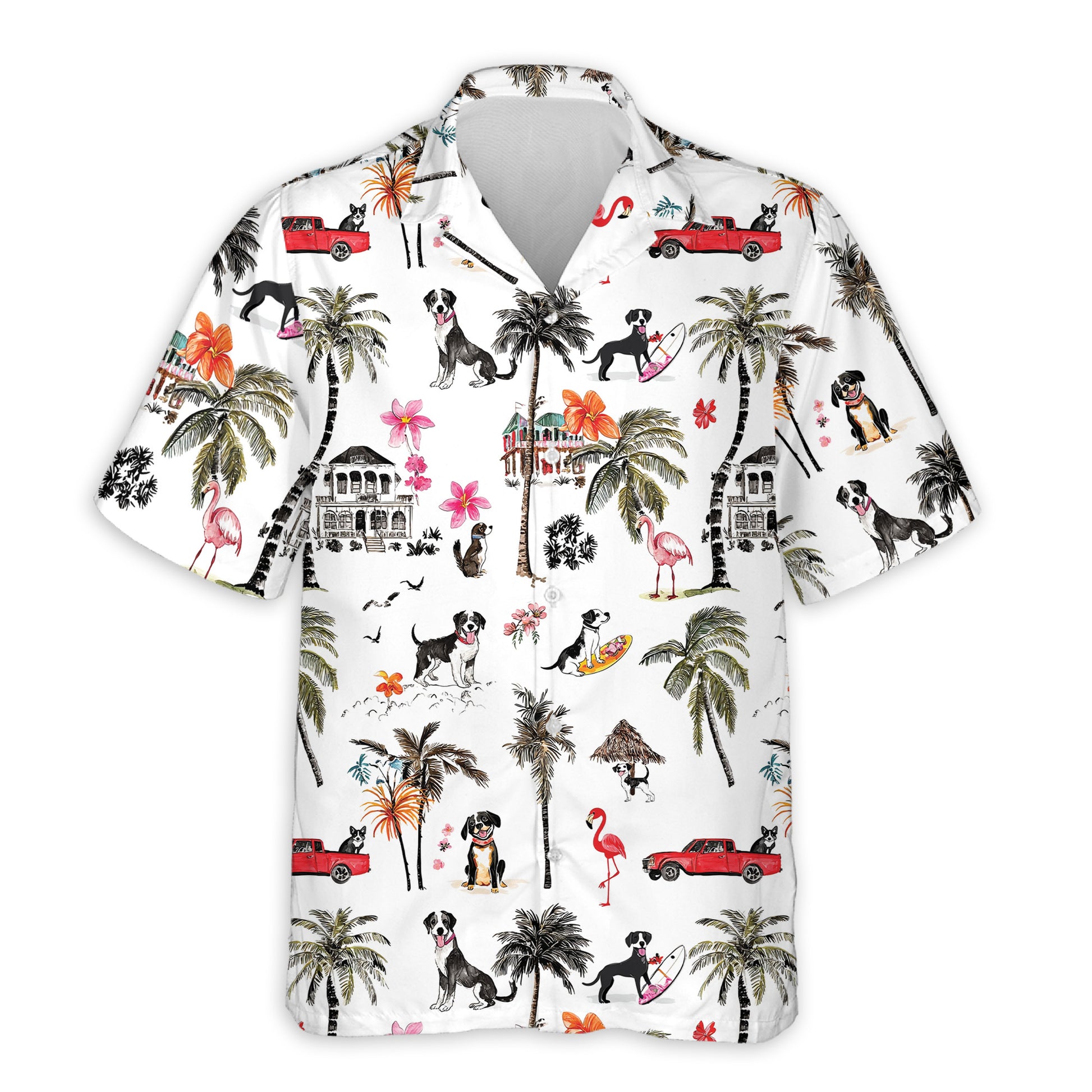 Netecom Rat Terrier Hawaiian Shirt for Men