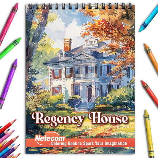 Netecom Regency House Coloring Book for Adults
